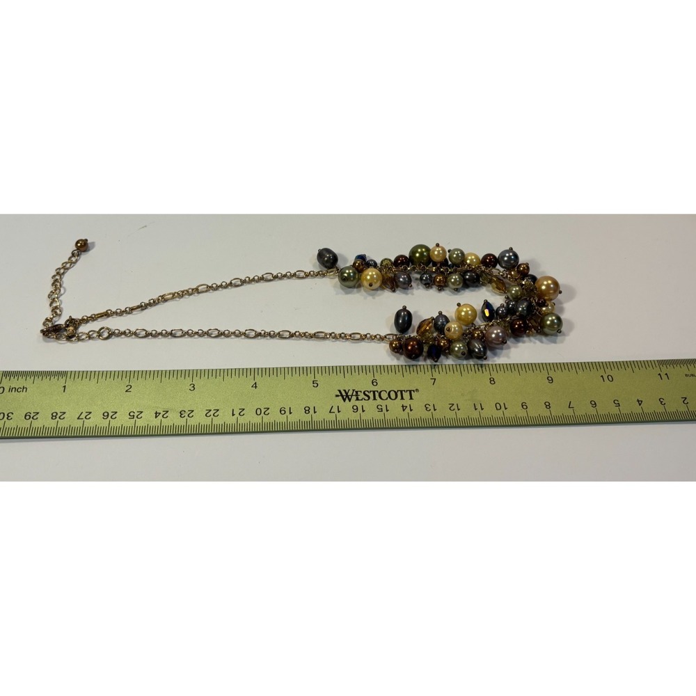 Pearl Necklace Vintage Colorful Clusters Premier Designs - Picture 12 of 12